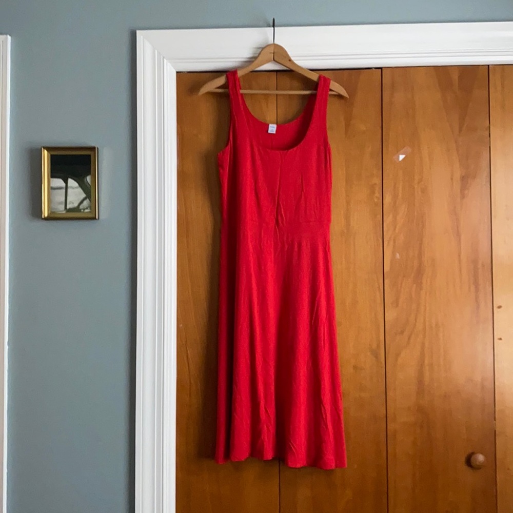 Vibrant red dress